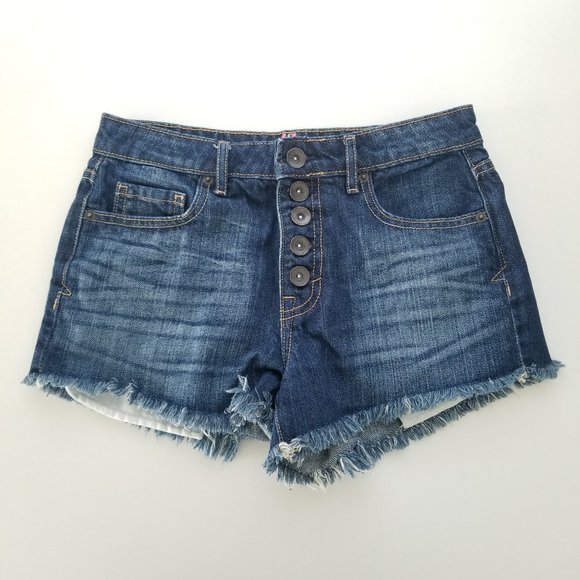 tokyo Darling Pants - Tokyo Darling High Waisted Button Front Shorts